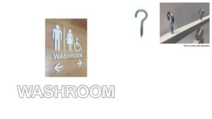 PVC CUT OUT WASHROOM SIGN PVC CUT OUT WASHROOM SIGN