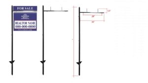METAL SIGN LAWN POST – LP011 METAL SIGN LAWN POST - LP011