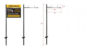 METAL SIGN LAWN POST – LP011 METAL SIGN LAWN POST - LP011