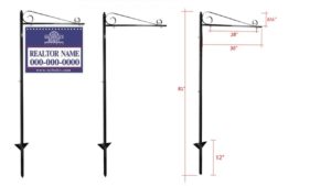METAL LAWN SIGN POST – LP008 METAL LAWN SIGN POST - LP008