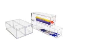 2 SECTION CLEAR PLASTIC DRAWER ORGANIZER 5″W X 2½”H- 2CDPO 2 SECTION CLEAR PLASTIC DRAWER ORGANIZER 5"W X 2½"H- 2CDPO