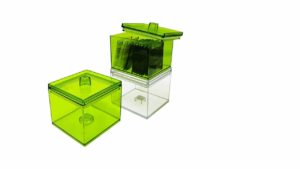 PLASTIC ORGANIZER BOX W/ LID GREEN – 4¾”W X 4½”H PLASTIC ORGANIZER BOX W/ LID GREEN - 4¾"W X 4½"H