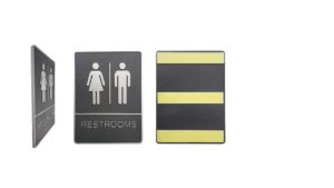 ADA BRAILLE “RESTROOMS – FEMALE + MALE” SIGN – SIGN029G ADA BRAILLE “RESTROOMS – FEMALE + MALE” SIGN - SIGN029G