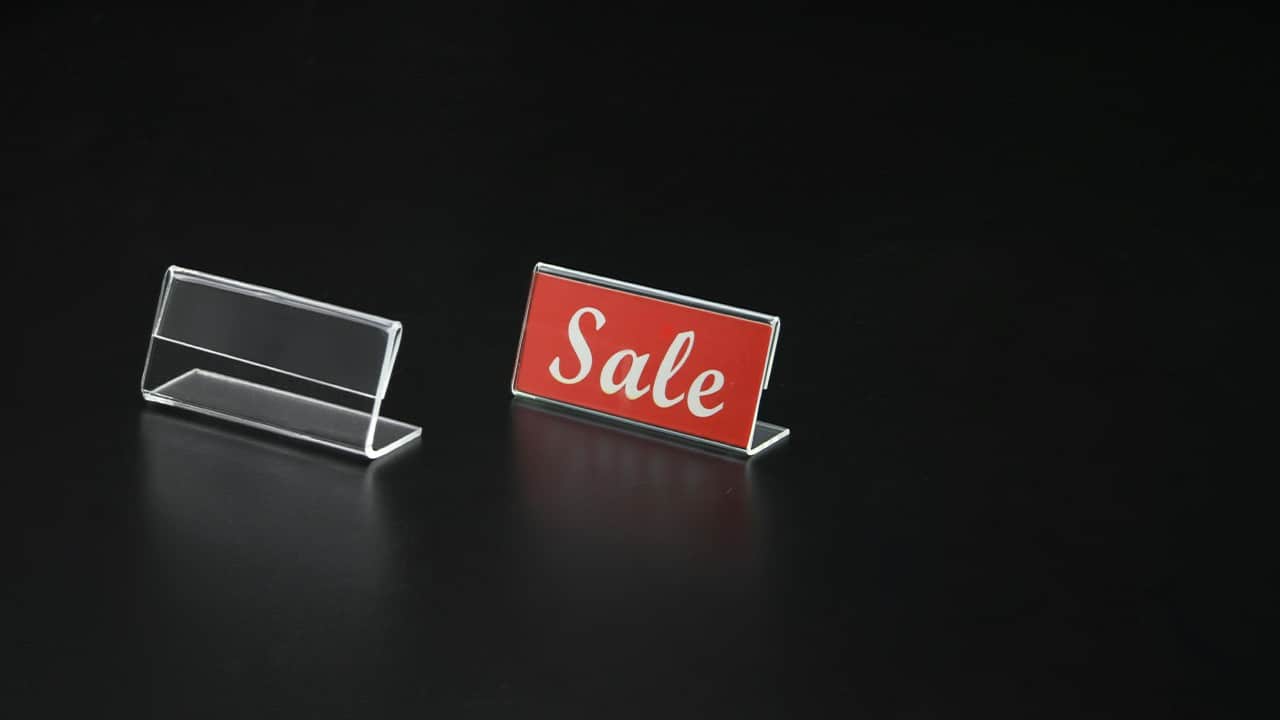TAG HOLDER 2"W x 1"H - CTS0223