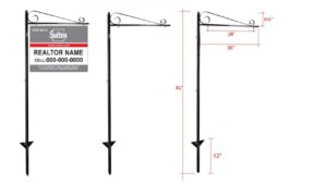 METAL LAWN SIGN POST – LP008 METAL LAWN SIGN POST - LP008