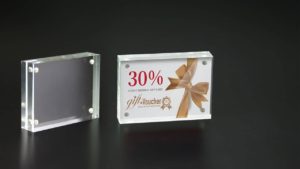 Magnetic Acrylic Block Sign Holder - CTS0199