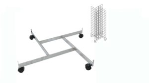 4 Way Grid Base With Casters Chrome 4 Way Grid Base With Casters Chrome