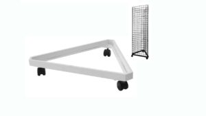 Triangle Base with Casters White- 2501W Triangle Base with Casters White- 2501W