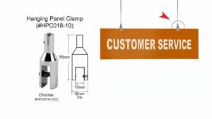 HANGING PANEL CLAMP – 10 MM PANEL #HPC018-10C HANGING PANEL CLAMP – 10 MM PANEL #HPC018-10C