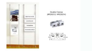 RODS DISPLAY SYSTEM – DOUBLE CLAMP – #RDS012 #RDS014 RODS DISPLAY SYSTEM - DOUBLE CLAMP - #RDS012 #RDS014