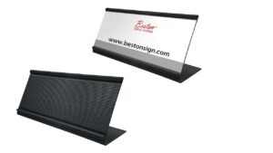 Countertop Name Plate Holder – Office Business Sign Holder – APS032B Countertop Name Plate Holder – Office Business Sign Holder - APS032B