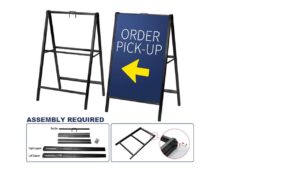 PORTABLE ALUMINUM ALU-FRAME1313B – 24″W x 36″H – SANDWICH BOARD HEAVY DUTY SIGNBOARD STREET ADVERTISING PORTABLE ALUMINUM ALU-FRAME1313B - 24"W x 36"H - SANDWICH BOARD HEAVY DUTY SIGNBOARD STREET ADVERTISING