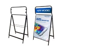 TOPPER METAL AFRAME1061 – 24″W X 32″H – SANDWICH BOARD HEAVY DUTY SLIDE-IN SIDEWALK SIGNBOARD FOR OUTDOOR STREET ADVERTISING TOPPER METAL AFRAME1061 - 24"W X 32"H - SANDWICH BOARD HEAVY DUTY SLIDE-IN SIDEWALK SIGNBOARD FOR OUTDOOR STREET ADVERTISING