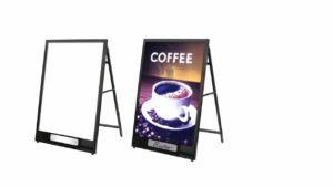 ILLUMINATED A-FRAME – I-FRAME002 – SANDWICH BOARD HEAVY DUTY SLIDE-IN SIDEWALK SIGNBOARD FOR OUTDOOR STREET ADVERTISING ILLUMINATED A-FRAME - I-FRAME002 - SANDWICH BOARD HEAVY DUTY SLIDE-IN SIDEWALK SIGNBOARD FOR OUTDOOR STREET ADVERTISING