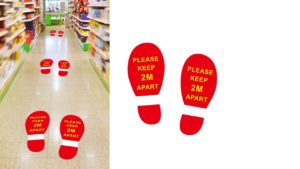 Footprints Vinyl Sticker Footprints Vinyl Sticker