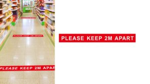 “PLEASE KEEP 2M APART” Sticker "PLEASE KEEP 2M APART" Sticker