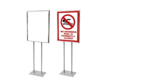 BULLETIN SIGN HOLDER CHROME – BH-28C BULLETIN SIGN HOLDER CHROME - BH-28C