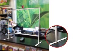 FREESTANDING COUNTERTOP ACRYLIC SHIELD PROTECTION FREESTANDING COUNTERTOP ACRYLIC SHIELD PROTECTION