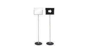 LETTER SIZE SIGN STAND SILVER- FSH004LS