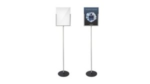 FLOOR SIGN STAND SILVER – FSH021PS FLOOR SIGN STAND SILVER - FSH021PS