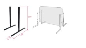 COUNTERTOP METAL BAR "T" SUPPORT - #FBB020