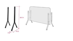 COUNTERTOP METAL BAR “Y” SUPPORT – #FBY020B COUNTERTOP METAL BAR “Y” SUPPORT - #FBY020B