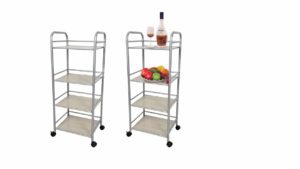 Utility Wood Shelf Rolling Rack – UR1606S Utility Wood Shelf Rolling Rack – UR1606S
