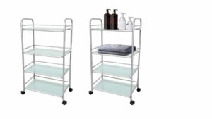 Utility Glass Shelf Rolling Rack – UR2402S Utility Glass Shelf Rolling Rack – UR2402S