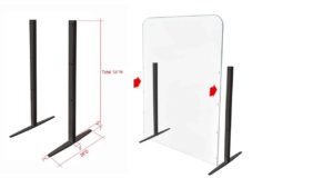 FLOOR STANDING SUPPORT FOR SHIELD PROTECTION – SPS010B FLOOR STANDING SUPPORT FOR SHIELD PROTECTION - SPS010B