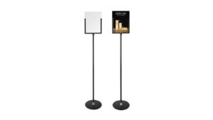 LETTER SIZE SIGN STAND BLACK - FSH004PB