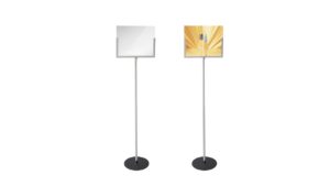 FLOOR SIGN STAND SILVER – FSH021LS FLOOR SIGN STAND SILVER - FSH021LS