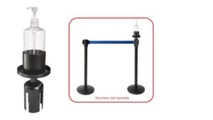 Stanchion Hand Sanitizer Holder – HSD-SH09R Stanchion Hand Sanitizer Holder - HSD-SH09R