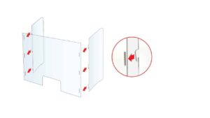 Countertop Removable Plexiglass Barriers