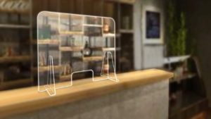 Triangle Base Removable Plexiglass Barrier Triangle Base Removable Plexiglass Barrier