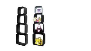 Square 4-Shelves Set Black – SSW001B Square 4-Shelves Set Black - SSW001B