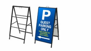 SQUARE TUBING METAL AFRAME1016 – 24”W X 48”H – Sandwich Board Heavy Duty Slide-in Sidewalk Signboard Street Advertising SQUARE TUBING METAL AFRAME1016 – 24”W X 48”H - Sandwich Board Heavy Duty Slide-in Sidewalk Signboard Street Advertising