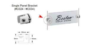 SINGLE PANEL BRACKET – #C024 / C034 SINGLE PANEL BRACKET - #C024 / C034