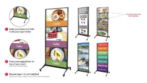 ROLLING POSTER STAND- BH-180 ROLLING POSTER STAND- BH-180