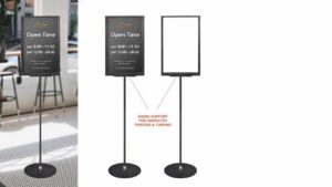 BULLETIN SIGN HOLDER BLACK – BH-2022 BULLETIN SIGN HOLDER BLACK - BH-2022