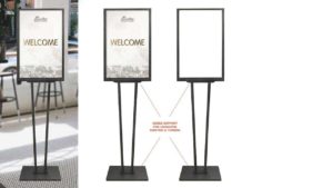 BRACED BULLETIN SIGN HOLDER – BH-22N BRACED BULLETIN SIGN HOLDER - BH-22N