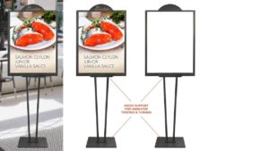 BRACED BULLETIN SIGN HOLDER – BH-28R BRACED BULLETIN SIGN HOLDER - BH-28R