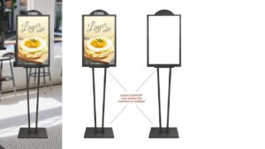 BRACED BULLETIN SIGN HOLDER – BH-22R BRACED BULLETIN SIGN HOLDER - BH-22R
