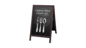 CHALKBOARD WOOD A-FRAME – CA-BOARD042 SANDWICH BOARD FOR INDOOR ADVERTISING CHALKBOARD WOOD A-FRAME - CA-BOARD042 SANDWICH BOARD FOR INDOOR ADVERTISING