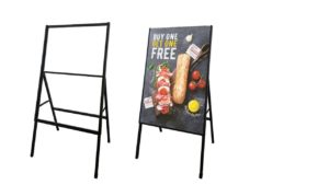 Single Side A-Frame2323 – Sandwich Board Heavy Duty Slide-in Sidewalk Signboard for Outdoor Street Advertising Single Side A-Frame2323 - Sandwich Board Heavy Duty Slide-in Sidewalk Signboard for Outdoor Street Advertising