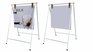 SWING BOARD METAL A-FRAME SB-BOARD019 WHITE SWING BOARD METAL A-FRAME SB-BOARD019 WHITE