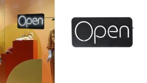 SINGLE WHITE PLASTIC NEON OPEN2032W SINGLE WHITE PLASTIC NEON OPEN2032W