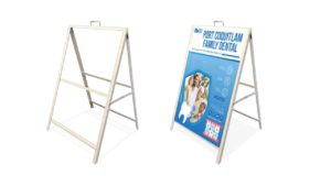 ANGLED METAL AFRAME013W – 24″W X 36″H – WHITE SANDWICH BOARD HEAVY DUTY SLIDE-IN SIDEWALK SIGNBOARD FOR OUTDOOR ADVERTISING ANGLED METAL AFRAME013W - 24"W X 36"H - WHITE SANDWICH BOARD HEAVY DUTY SLIDE-IN SIDEWALK SIGNBOARD FOR OUTDOOR ADVERTISING