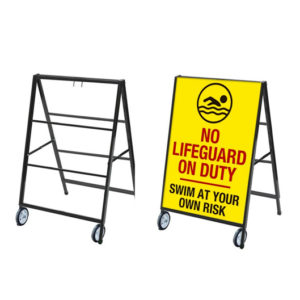 1113W Rolling Metal A Frame1113W 0 24"Wx36"H
