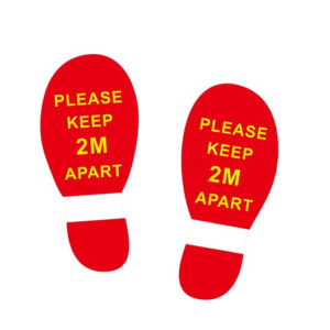 3 Footprints Vinyl Sticker