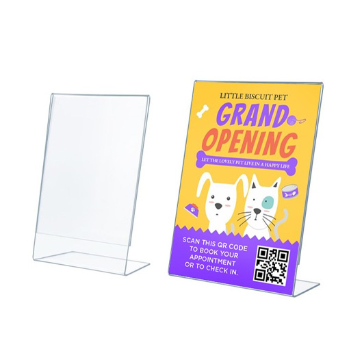 Slanted Sign Holders